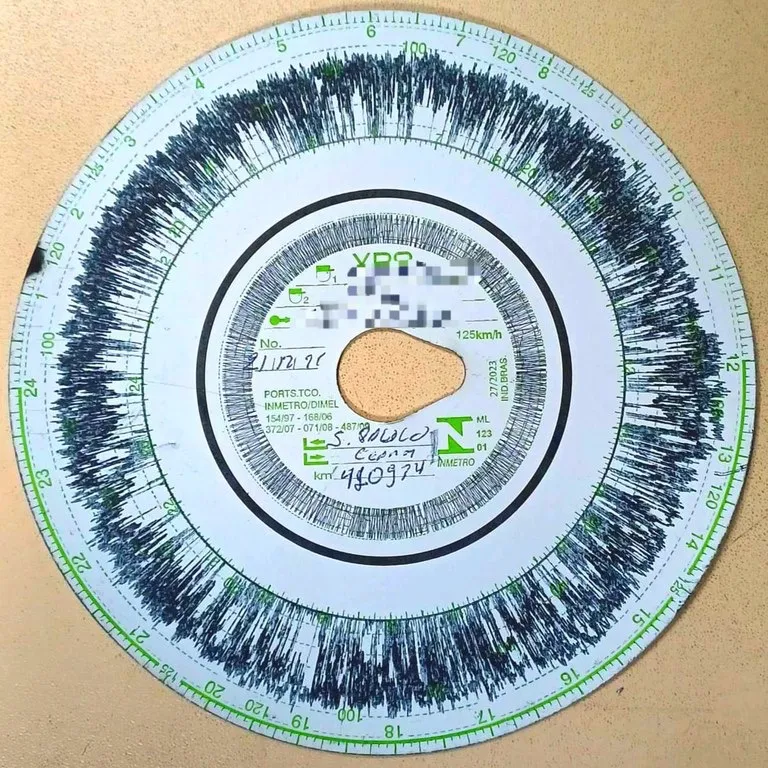 Motorista de ônibus é flagrado na BR 116 utilizando o mesmo disco tacógrafo há 30 dias