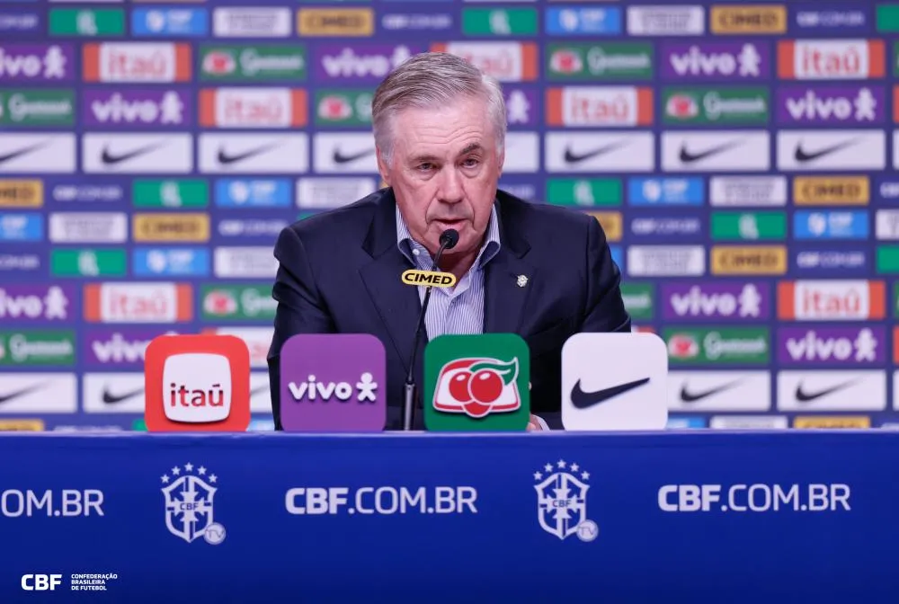 Carlo Ancelotti convoca Seleção Brasileira para amistosos contra Senegal e Tunísia