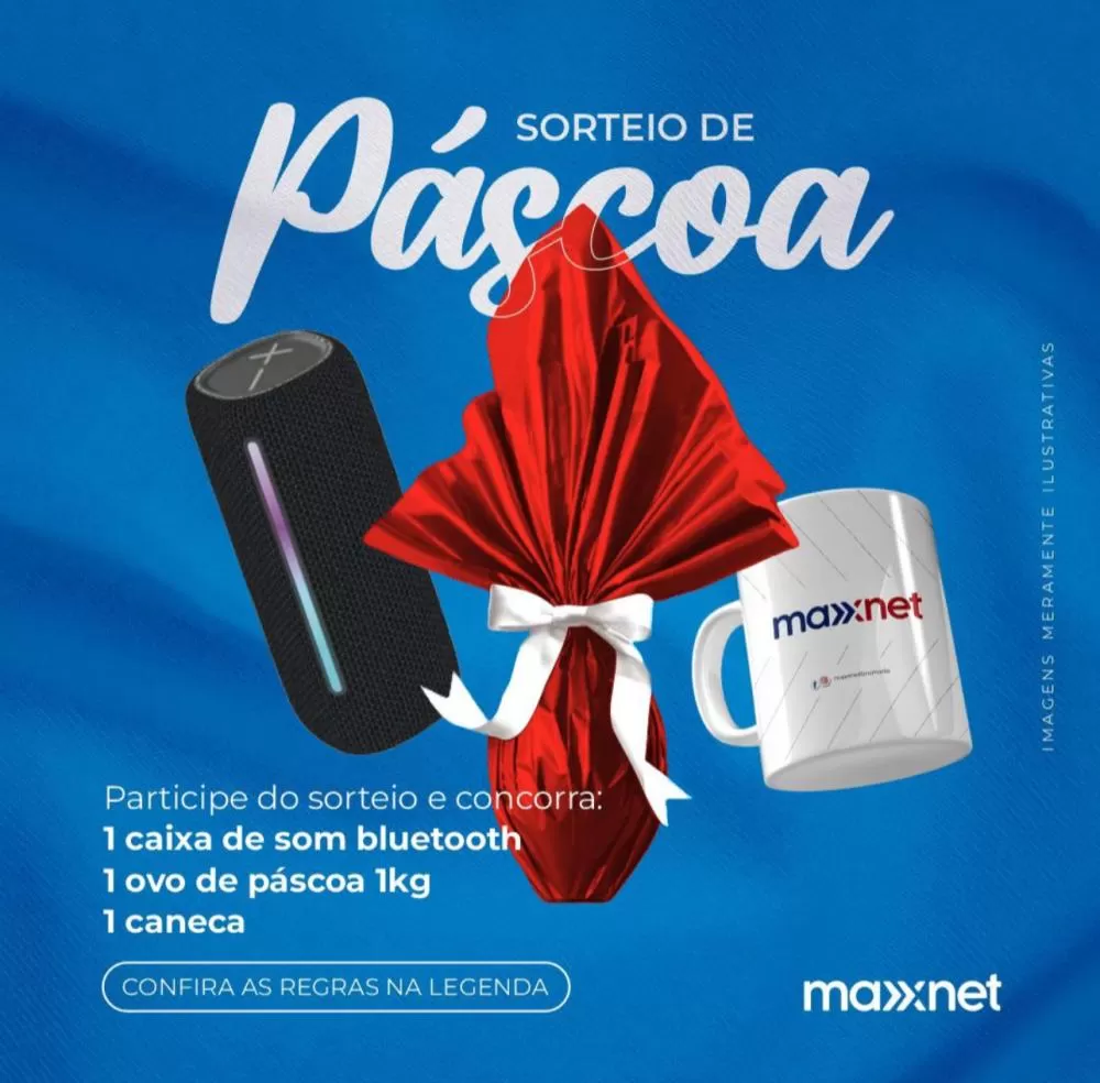 Maxxnet Realiza Sorteio Especial de Páscoa no Instagram