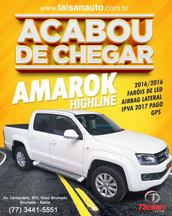 Taisan Auto: Acabou de chegar Amarok Highline 2016/2016