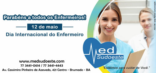 A Med Sudoeste parabeniza todos os enfermeiros