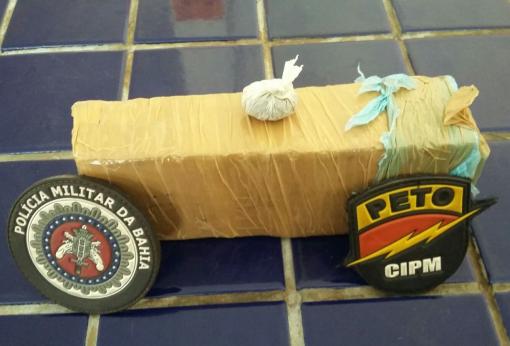 Brumado: Polícia Militar detém homem com tablete de maconha