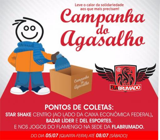 Torcida FlaBrumado inicia campanha para coletar agasalhos 