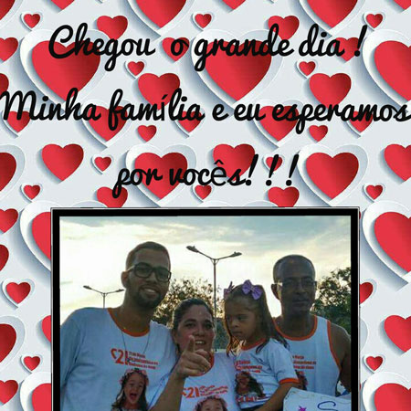 21 de março dia Internacional da Síndrome de Down participe da 4ª Caminhada em Defesa do amor