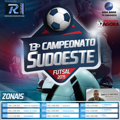 Vem aí o 13º Campeonato Sudoeste de Futsal 