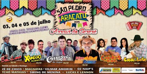 Começa hoje (03) a festa de São Pedro de Aracatu