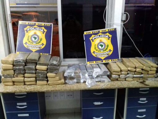 Vitória da Conquista: PRF prende traficantes e apreende mais de 100kg de maconha