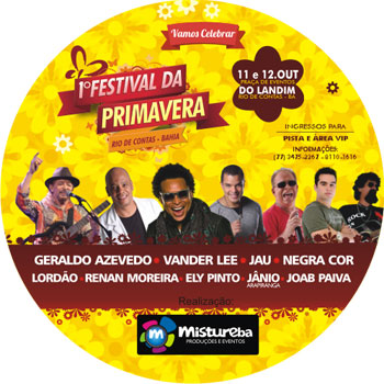 Rio de Contas: Em outubro tem o 1º Festival da Primavera, compre seu ingresso em Brumado