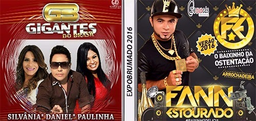 Confirmado: ExpoBrumado 2016 terá Gigantes do Brasil e Fann Estourado como atrações musicais do evento 