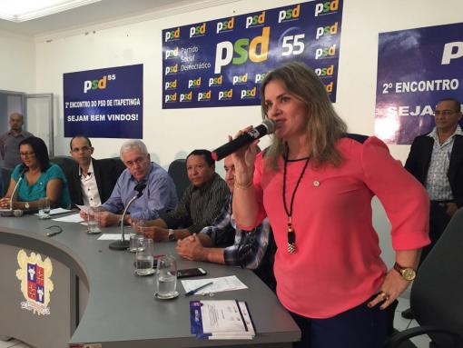 Ivana Bastos e Otto Alencar oficializam PSD Mulher de Itapetinga 