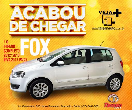 Taisan Auto: Acabou de chegar FOX I-TREND 1.0 2012/2013