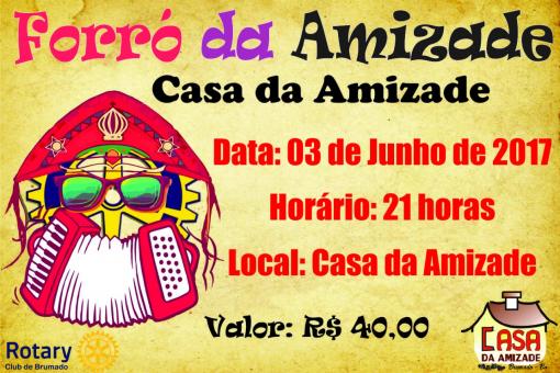 Brumado: dia 03 de junho acontece o Forró da Amizade 