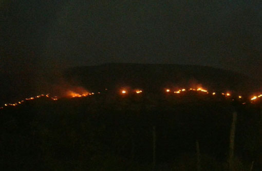 Incêndio volta a atingir regiões da Chapada Diamantina