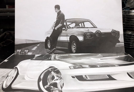 Brumadense mecânico de motos impressiona com talento para desenhos