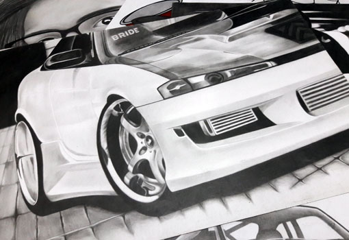 Brumadense mecânico de motos impressiona com talento para desenhos