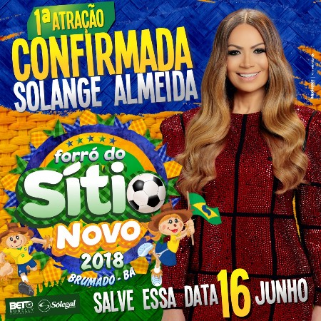 Forró do Sítio Novo 2018: Solange Almeida é confirmada como primeira atração do evento