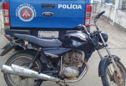 Brumado: Polícia Militar encontra moto com placa adulterada na BA-148