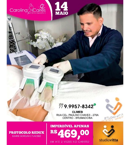 Carolina Caires Estética Especializada: conheça o Protocolo Redux e elimine  gordura e flacidez sem dores