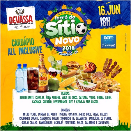 Forró do Sítio Novo 2018: O All Inclusive mais completo da região, confira