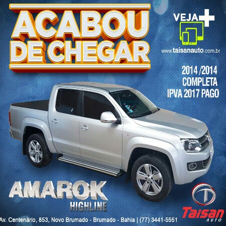 Taisan Auto: Acabou de chegar Amarok Highline 2014/2014 completa