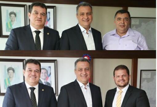 Deputado Marquinho Viana leva prefeitos de Livramento e Belo Campo para audiência com governador Rui Costa 