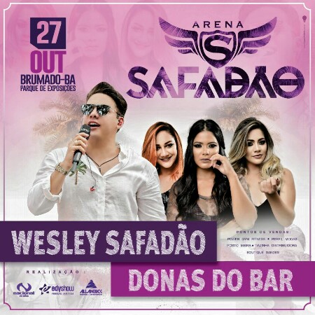 Dia 27 de outubro tem 'Arena Safadão' em Brumado no Parque de Exposições Gilson Brito