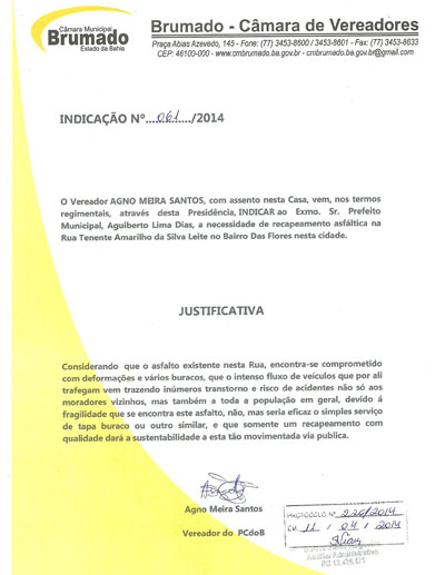 Brumado: Agno Meira comemora indicação atendida pelo prefeito Aguiberto