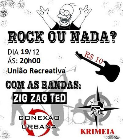 Último Evento de Rock de 2014 em Brumado: Rock ou Nada?
