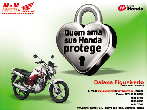 Seguros Honda - M & M Motos, a sua garantia de tranquilidade
