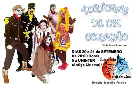 Brumado: Grupo Arte em Cena de Teatro reapresenta o espetáculo Torturas de um Coração