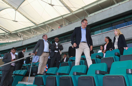 Secretário-geral da Fifa e comitiva fazem visita de inspeção à Arena Fonte Nova