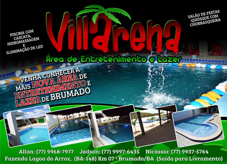 Em Brumado Villarena espaço para realização de eventos e confraternizações