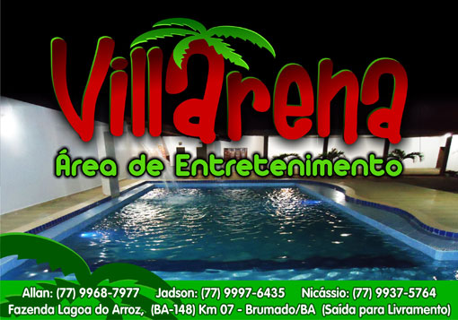 Em Brumado Villarena espaço para realização de eventos e confraternizações