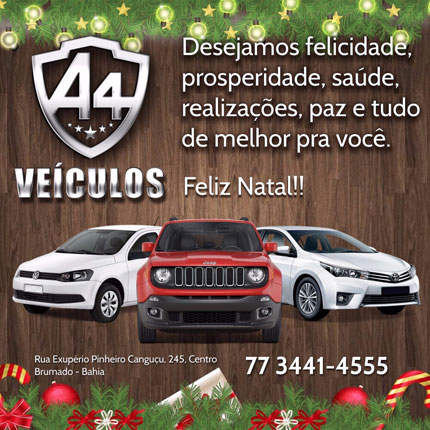 Brumado: Mensagem de Boas Festas da A4 Veículos