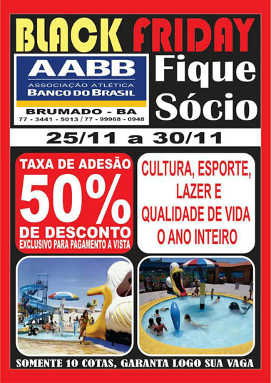 AABB: fique sócio, aproveite a promoção do Black Friday