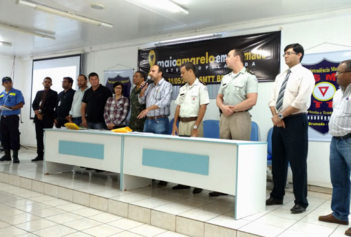 SMTT realiza abertura oficial do Movimento Maio Amarelo em Brumado