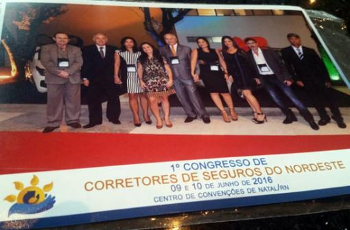 Empresário José Abreu e sua esposa Núbia Abreu participaram do 1º Congresso de Corretores de Seguros do Nordeste