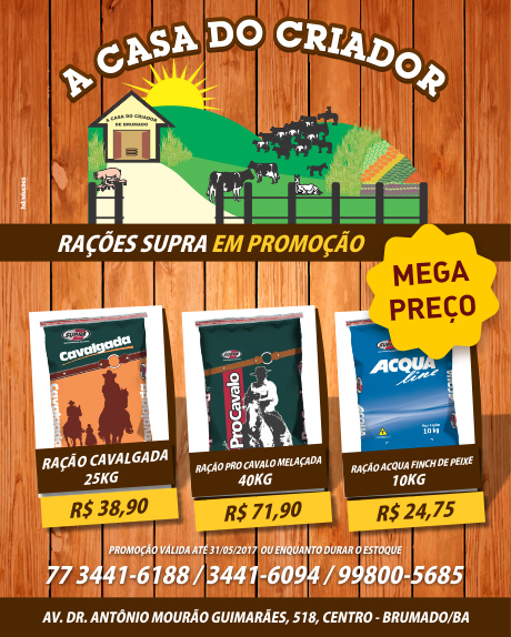 A Casa do Criador: preço promocional para rações