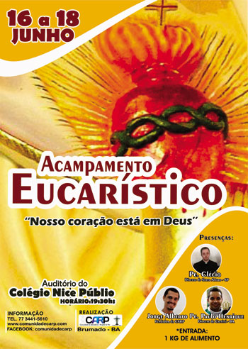 Brumado: Comunidade CARP realizará, de  16 a 18 de junho, o Acampamento Eucarístico