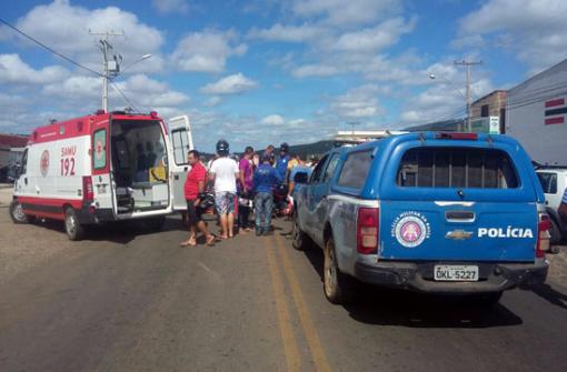 Brumado: acidente na Avenida Centenário deixa motociclista ferido