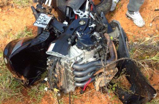 BA-262: Motociclista sobrevive a grave acidente