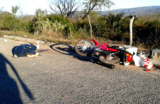 Rio de Contas: Mulher morre em acidente de moto