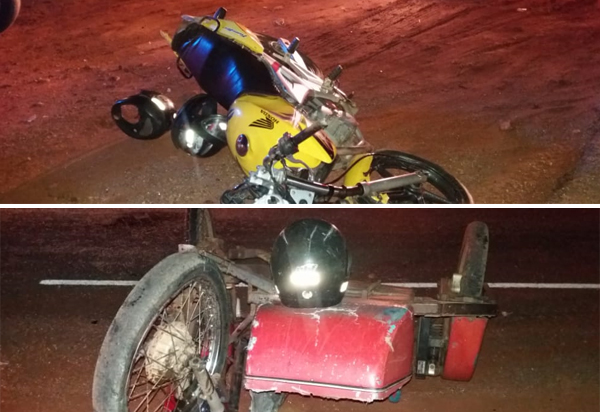 Brumado: três pessoas ficam feridas após acidente envolvendo motocicletas na comunidade de Lagoa Funda