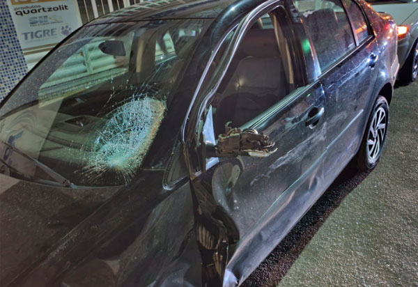 Livramento: Duas pessoas ficam feridas em colisão moto e carro