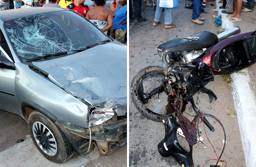 Brumado: Grave acidente na Avenida Coronel Santos deixa motociclista ferida