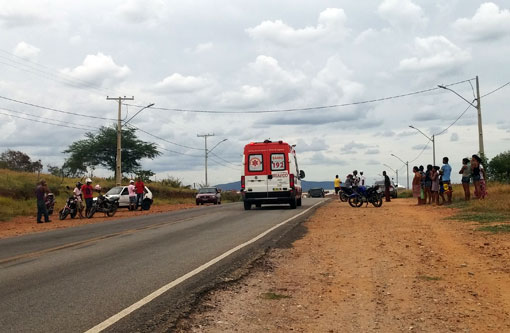 Brumado: Motociclista fica ferido em acidente na BR-030 próximo à 'Curva do Cinco'