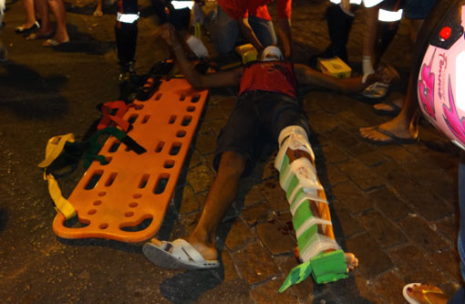 Brumado: Automóvel e motocicleta colidem lateralmente