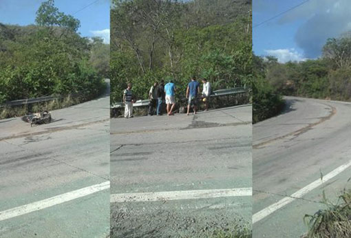 BA-148: Homem fica ferido após acidente entre caminhão e moto na Serra das Almas