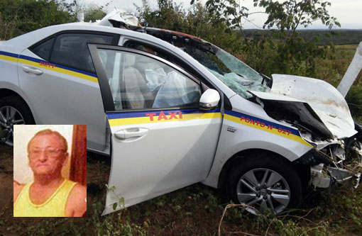 Tragédia: Taxista brumadense morre em acidente na BA-262