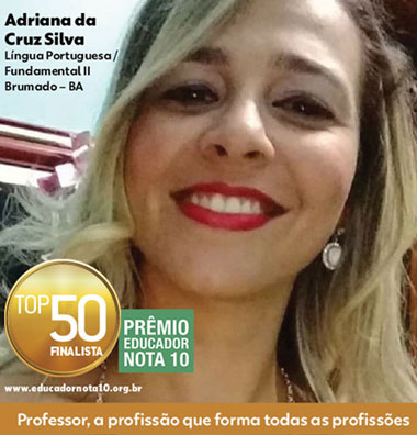 Educadora brumadense está na lista dos finalistas do 'Prêmio Educador Nota 10'